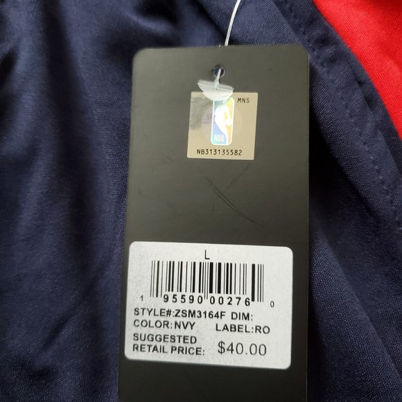 NBA Men's Navy Blue Basketball Shorts Size Large NWT - Picture 6 of 6